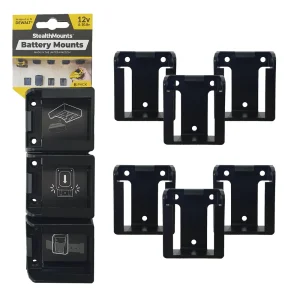 Stealthmounts Battery Holders for DeWalt 12v Batteries